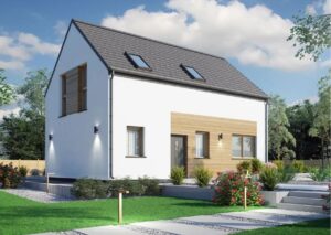 Nowoczesna budowa domu parterowego z poddaszem Poznań Czapury.