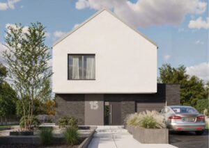 Energooszczędna rezydencja z prefabrykatów Kamionki Borówiec