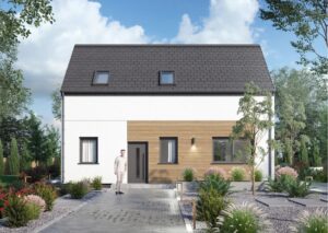 Energooszczędny dom z prefabrykatów betonowych GPDF Kamionki.