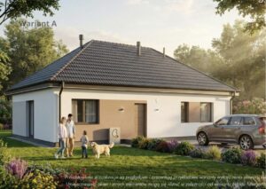 Budowa domu z prefabrykatów żelbetowych Borówiec Dachowa