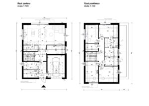 Projekt dużego domu piętrowego z tarasem Dachowa Robakowo